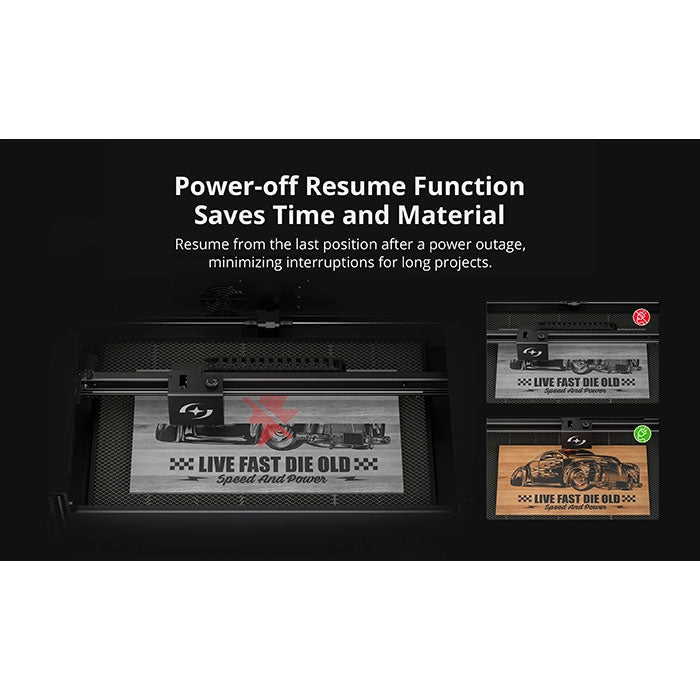 AtomStack Hurricane 55W CO2 Laser Cutter