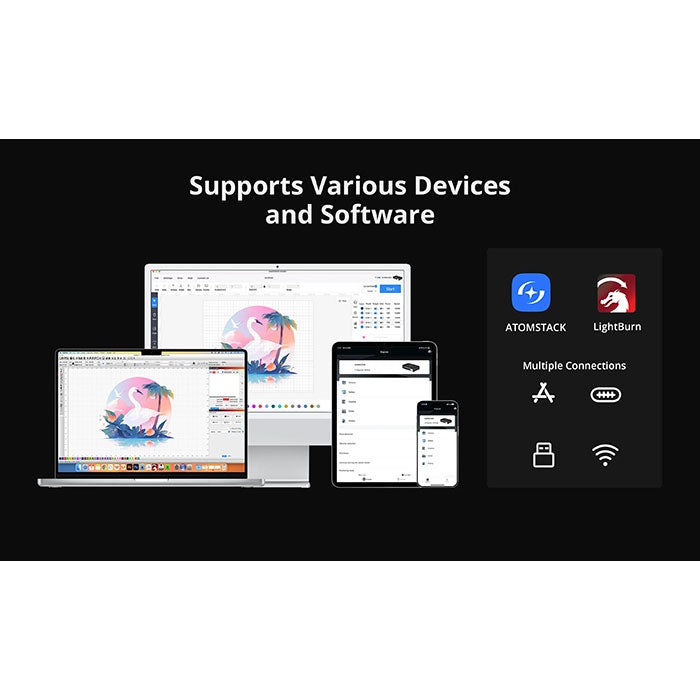 AtomStack Hurricane 55W CO2 Laser Cutter