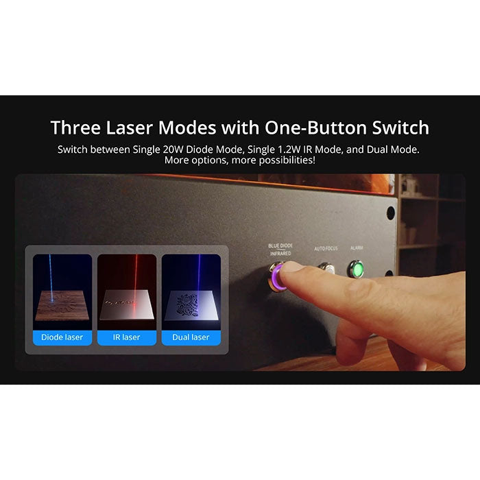 AtomStack Kraft Dual-laser Engraver 20W Diode + 1.2W IR