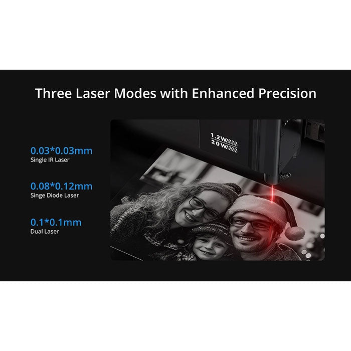 AtomStack Kraft Dual-laser Engraver 20W Diode + 1.2W IR