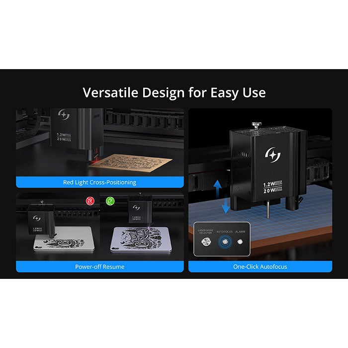 AtomStack Kraft Dual-laser Engraver 20W Diode + 1.2W IR