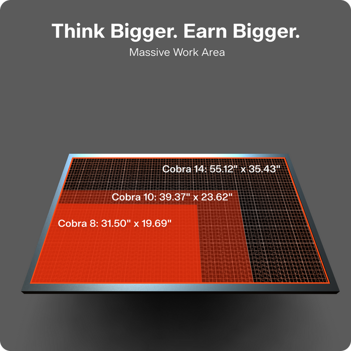 OneLaser Cobra™ 14 Laser Engraver/Cutter (130W Glass)