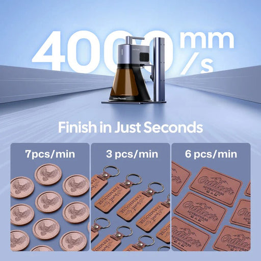 LaserPecker LP2 Plus 4000mm/s engraving speed
