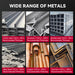 MIG205 Pro weldable metals and thickness