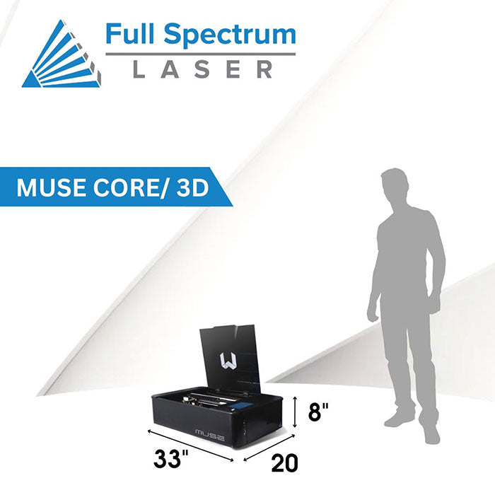 Full Spectrum Laser Muse 3D Autofocus 20"x12" Desktop CO2 Laser