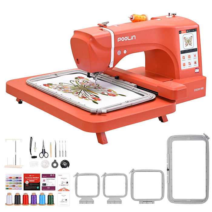 POOLIN EOC07 Computerized Home Embroidery Machine