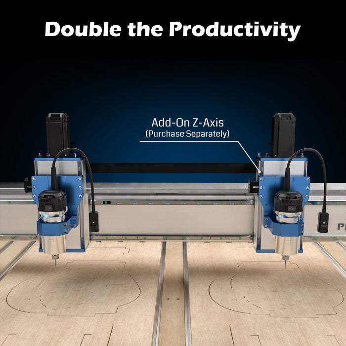 PROVerXL 4x4 CNC Router Machine, Support Dual Z-Axis, Closed-loop Stepper Motor, Ball Screw Drive System, 1300x1300 Work Area for Wood Metal Carving