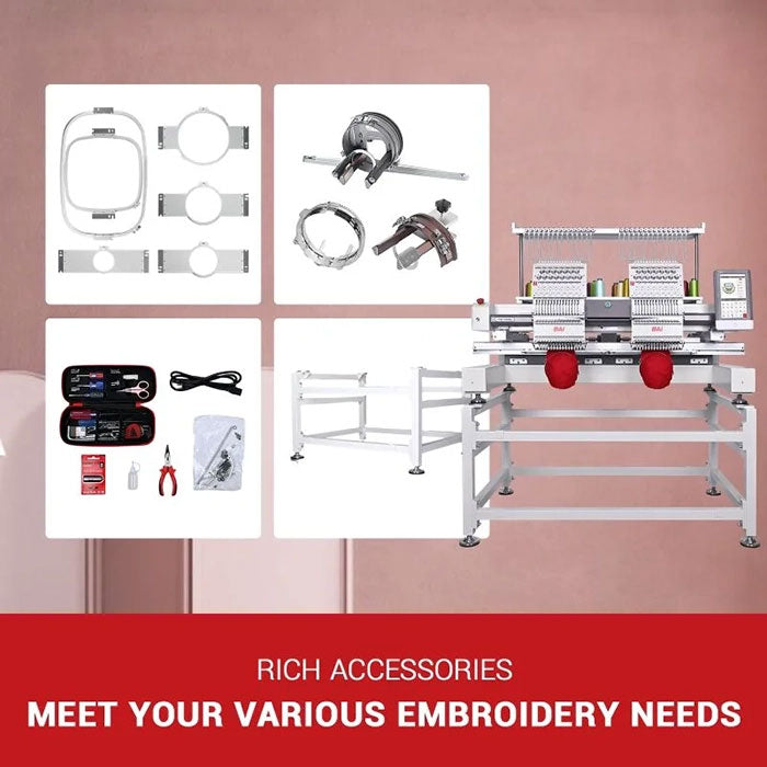 BAi The Vision 2-Heads Hat Embroidery Machine