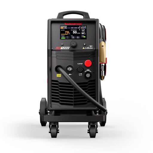 ArcCaptain LW1200 laser welder and cutter in use