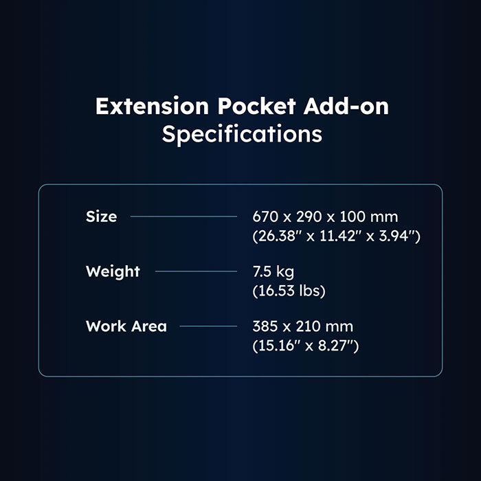 FLUX Beambox II Extension Pocket Add-on