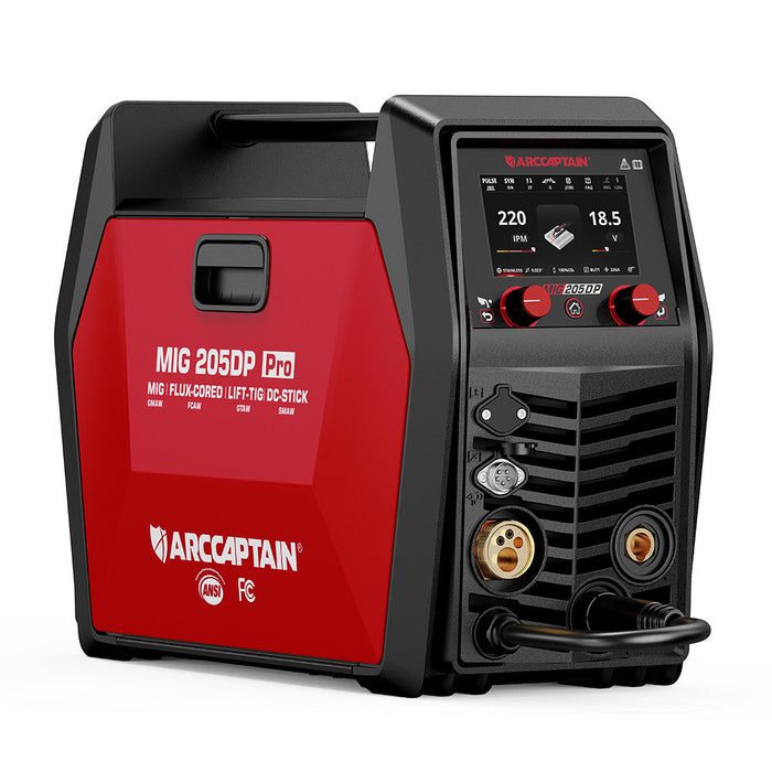 Arccaptain MIG205DP Pro Double Pulse MIG Welder
