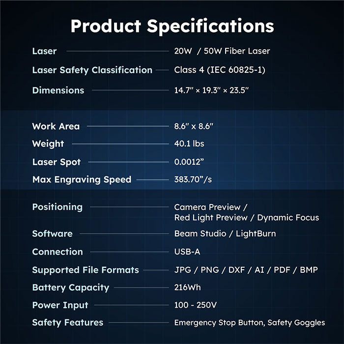 FLUX Promark Desktop Fiber Laser