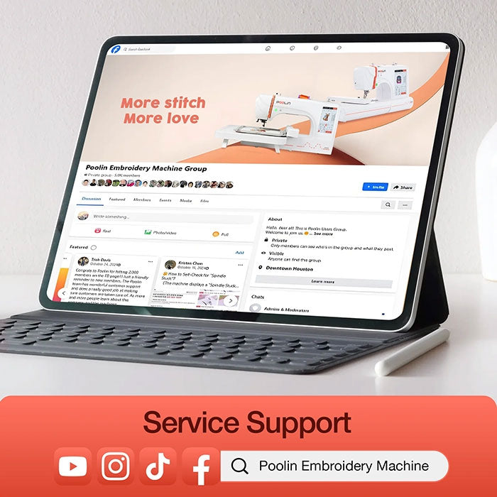 POOLIN EOC05 Computerized Home Embroidery Machine