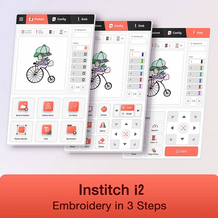 POOLIN EOC05 Computerized Home Embroidery Machine