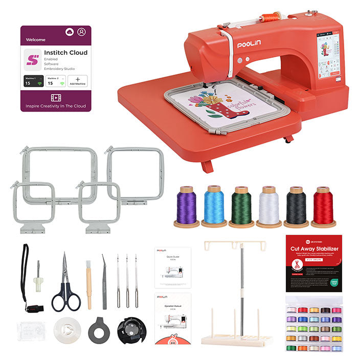 POOLIN EOC06 Computerized Home Embroidery Machine