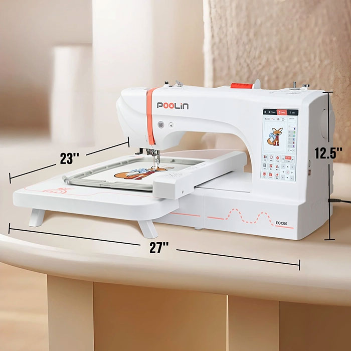 POOLIN EOC06 Computerized Home Embroidery Machine